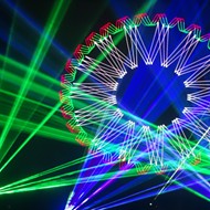 Annual Holiday Laser Show Brings Choreographed Laser Beams, Music to Lila Cockrell Theatre