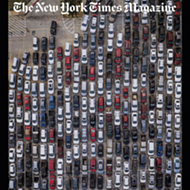 Image of San Antonio Food Bank Distribution Lines Makes Cover of <i>New York Times Magazine</i>