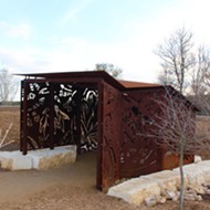 Wildlife viewing blinds at Phil Hardberger Park combine public art with appreciation of nature