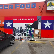 Carmelita's Partially Takes Down "Pop for President" Mural Because of Fully-Triggered Customer