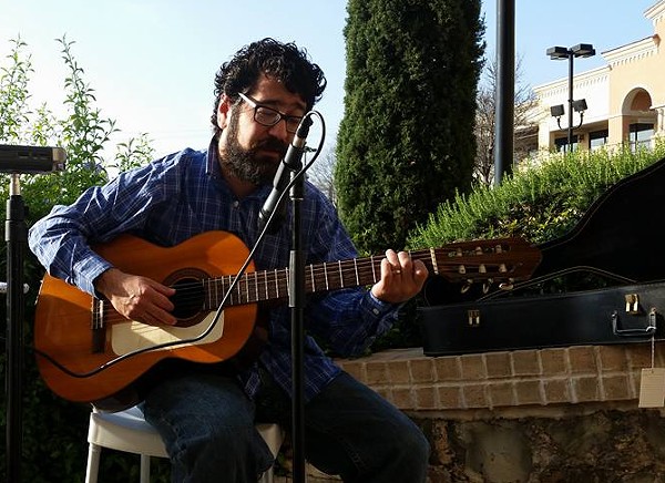 Singer-songwriter Jason Christopher Trevino performs an outdoor gig in San Antonio. - VIA JASON CHRISTOPHER TREVINO'S FACEBOOK PAGE