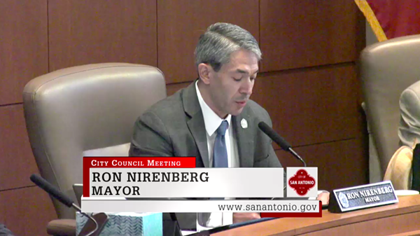 Mayor Ron Nirenberg discusses his vote on the paid sick leave ordinance. - VIA TVSA