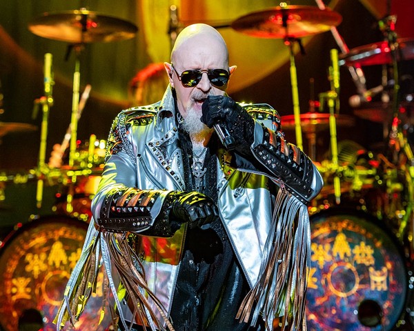 Rob Halford performs with Judas Priest, one of the metal heavyweights who's early success came in San Antonio. - MARIA IVES (VIA JUDAS PRIEST'S TWITTER)