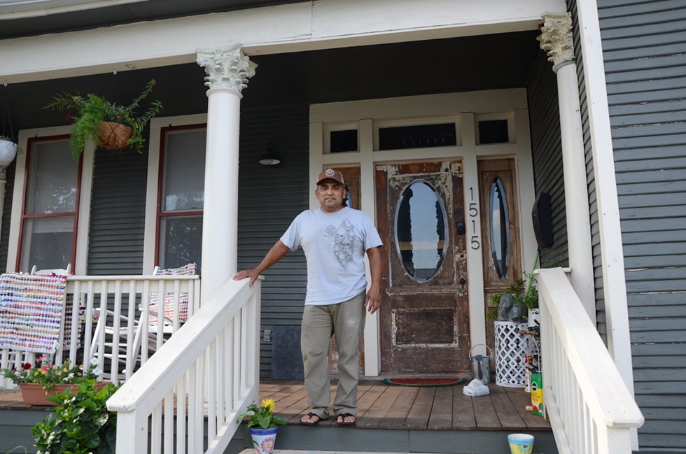 West Side homeowner Chris Benavidez sees new investiment as beneficial. - BRYAN RINDFUSS
