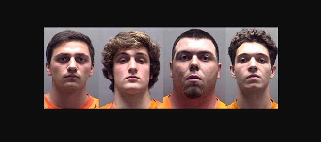 (L-R) Colton Weidner, Dustin Norman, Alejandro Ibarra, Christian Roberts - Wilson County Jail
