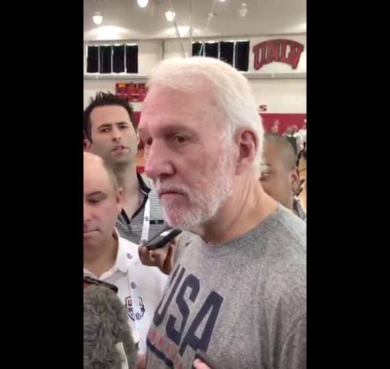 Spurs Coach Gregg Popovich Says Lawmakers Should 'Get Off Their A–' to Take Action on Gun Control