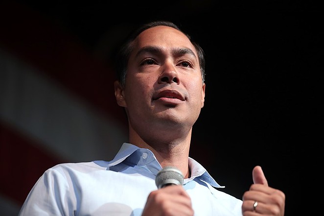 Julian Castro addresses a crowd at a campaign stop. - GAGE SKIDMORE / WIKIMEDIA COMMONS