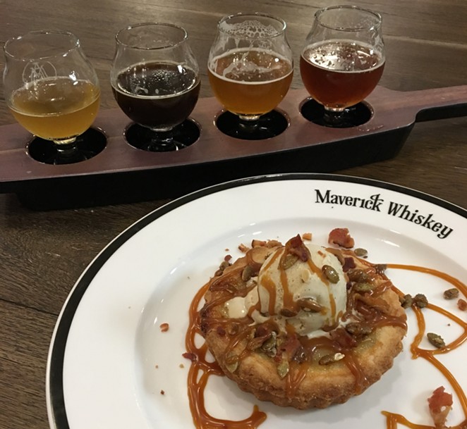 Needs a Little Aging: Maverick Distilling and Brewing is Blazing New Trails, and the Kitchen Sometimes Keeps Up