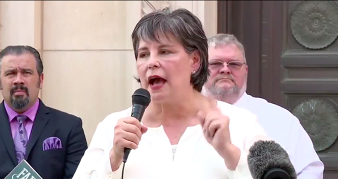 Many of the GOP officials who criticized Bexar County Chair Cynthia Brehm’s social media posts as inexcusable didn't return calls seeking comment about posts from seven other chairs across the state. - TWITTER VIDEO CAPTURE / @BUBBAPROG