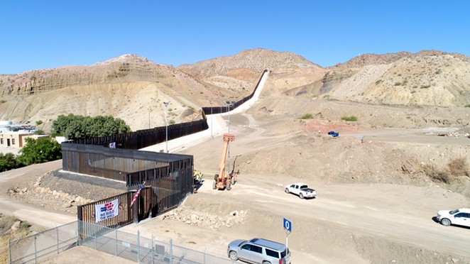 A photo Fisher Industries posted of privately build border wall near El Paso. - Twitter / @FisherSandG