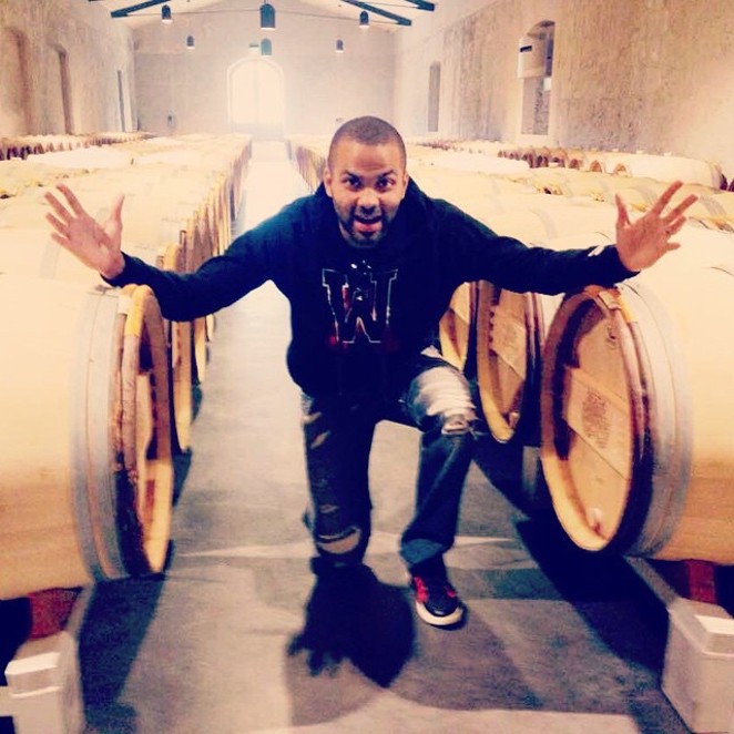 Tony Parker doesn't know what to do with all this wine. - @_tonyparker09/instagram