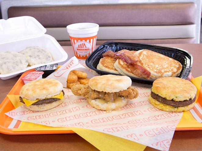 A look at what an eggless breakfast will look like from 11 p.m. to 4:59 a.m. at Whataburger. - WHATABURGER/FACEBOOK
