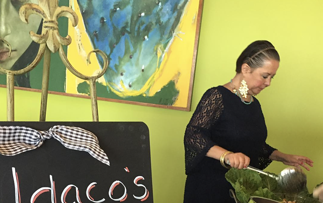 Blanca Aldaco whips up authentic Mexican fare at a charity evening in 2018. - INSTAGRAM / DYACAMPOS