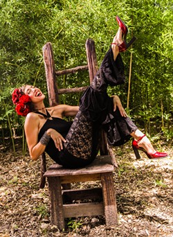San Anto singer Patricia Vonne, unveils a new Spanish-only album at Olmos Bharmacy. - Linda Hughes