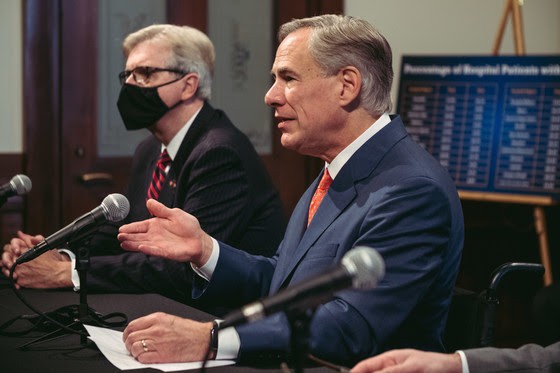 Texas Gov. Greg Abbott speaks at Thursday's news conference. - COURTESY PHOTO / OFFICE OF THE GOVERNOR