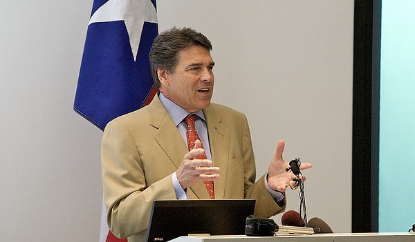 One charge down, one to go for Rick Perry. - VIA FLICKR USER ED SCHIPUL