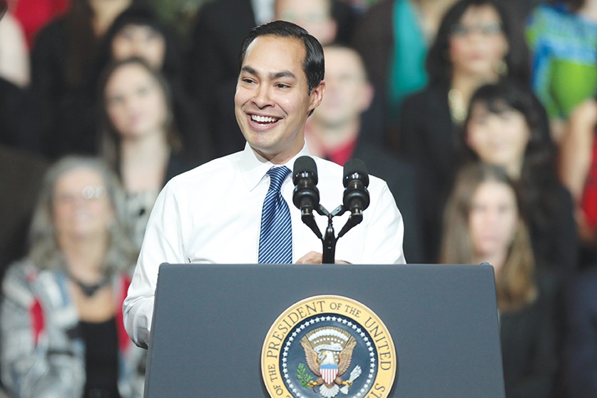 Former SA mayor and current Obama cabinet member Juli&aacute;n Castro is mum on VP rumors and other future political goals. - Courtesy