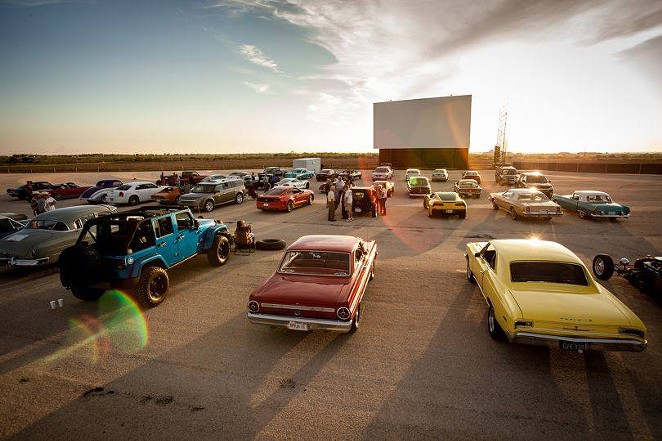 New Braunfels' Stars & Stripes Drive-In's owner said he's not been contacted by the Trump campaign. - Courtesy of Stars and Stripes Drive-In Theatre