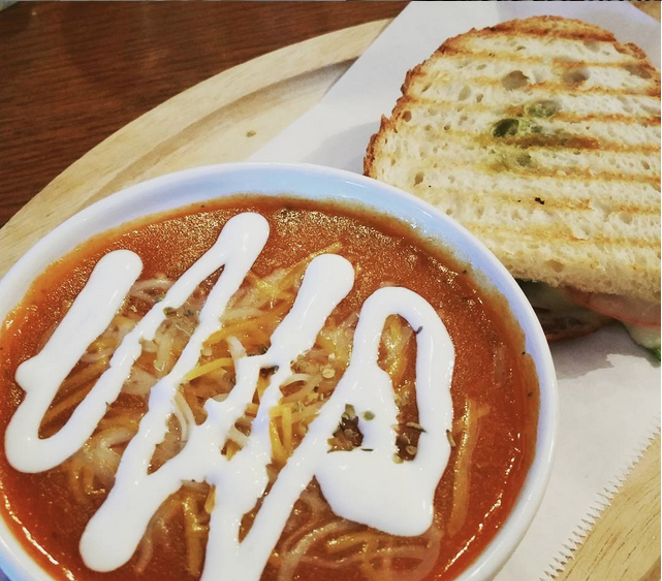 It's 100 degrees, but doesn't this soup look amazing? - @BREAKING.BREAD.IN.SA/INSTAGRAM