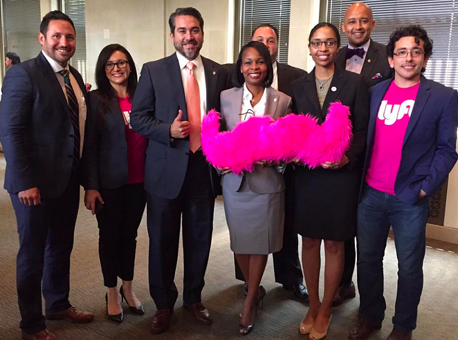 Mayor Ivy Taylor and five City Council members voted in favor of the pilot program. - VIA TWITTER USER @IVYRTAYLOR
