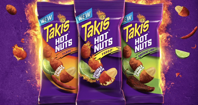 Mexico-based snack maker Takis breaks out of its shell to offer new line of hot nuts