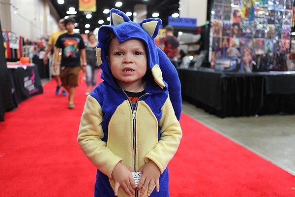 A side-effect of attending Alamo City Comic Con is a sudden urge to procreate and a compulsion to purchase many, many pop culture toddler-size onesies. - Linda Romero