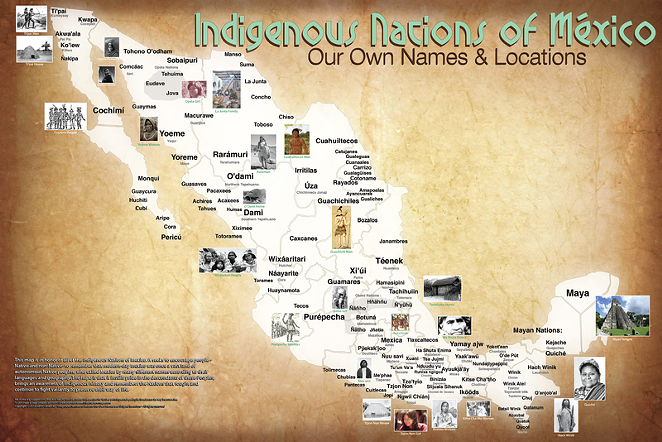 A map of Canada and the continental U.S. showing the pre-contact locations and names of Native American tribes. (CLICK TO ENLARGE) - AARON CARAPELLA