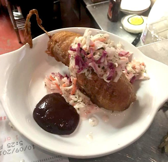 Corn dogs are on the menu at The Brooklynite starting Tuesday. - Courtesy