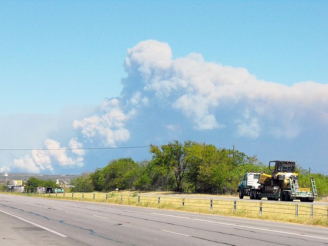 This photo is from the 2011 fire in Bastrop County. - WIKIPEDIA