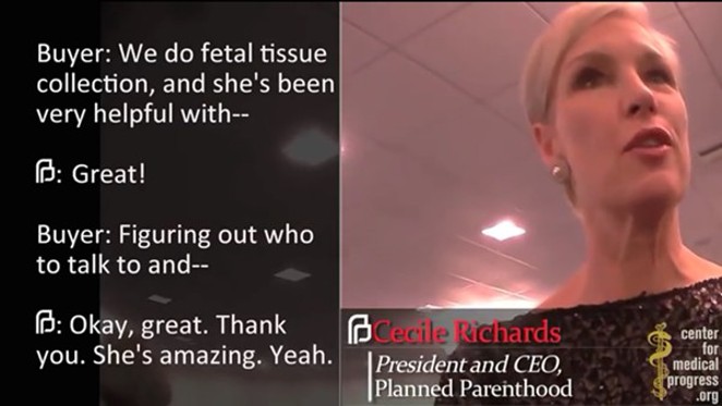 A screenshot from one of the videos which moved Texas officials to drop Planned Parenthood from Medicaid. - YouTube Screenshot