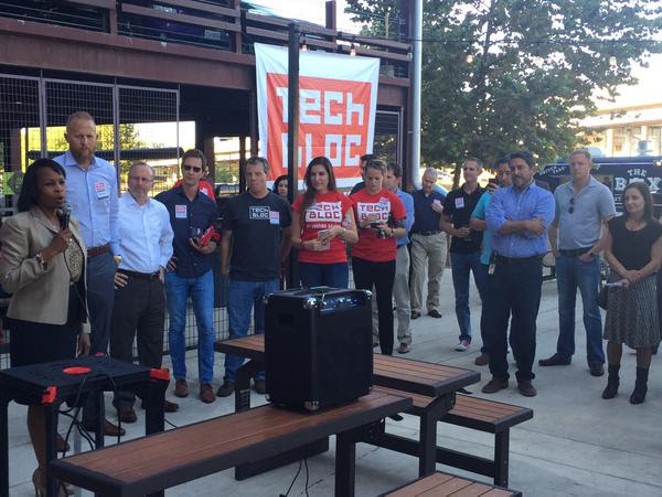 Mayor Ivy Taylor announced last week at a Tech Tuesday event that the city struck a deal with Uber. - Tech Bloc