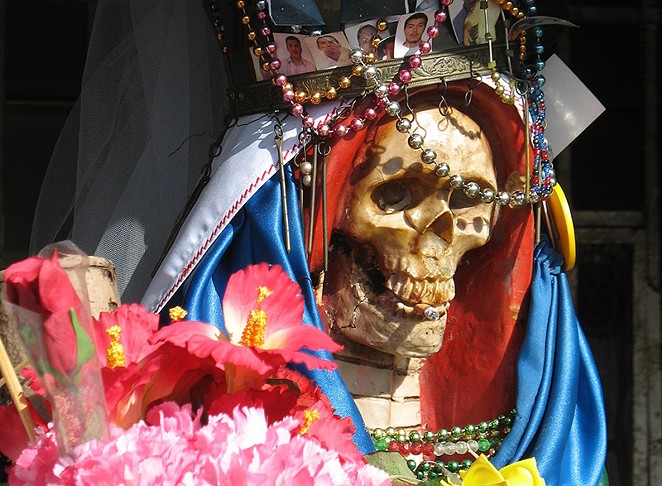 Santa Muerte items are hot sellers in San Antonio. - Wikimedia Commons