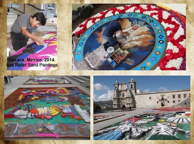 Oaxacan Sand Painters Celebrate Día de los Muertos in SA