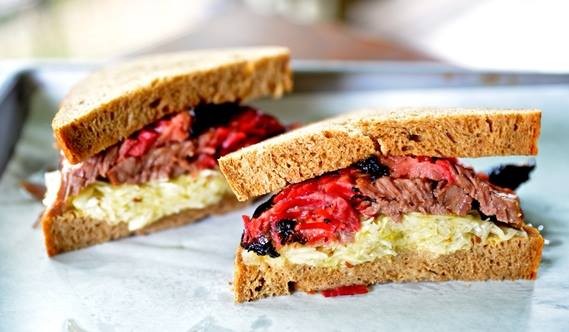 THe Granary's Chef Tim Rattray serves up a pastrami sandwhich every Friday. - The Granary 'Cue & Brew/Facebook