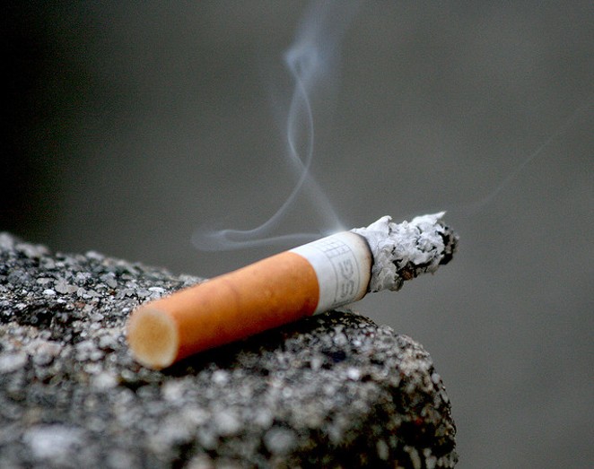 Smoking will soon be disallowed at Travis Park and Main Plaza. - VIA FLICKR CREATIVE COMMONS