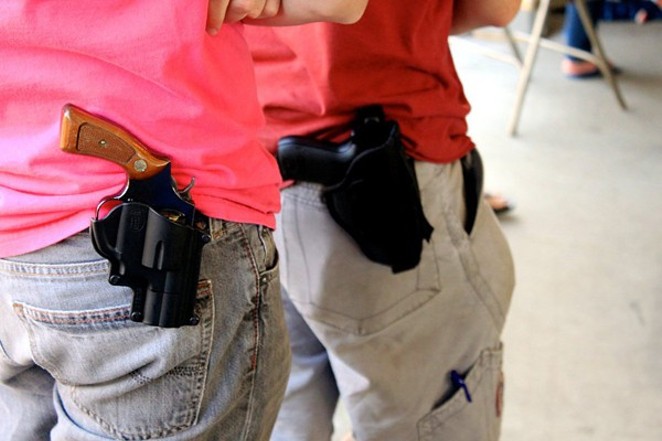 Licensed gun owners will be able to legally carry holstered firearms on January 1. - Wikimedia Commons