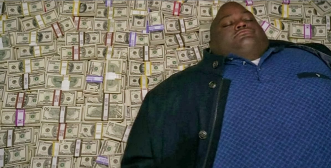 Following Huell's lead is obviously a must-do for any new millionaire. - AMC/YouTube Screenshot