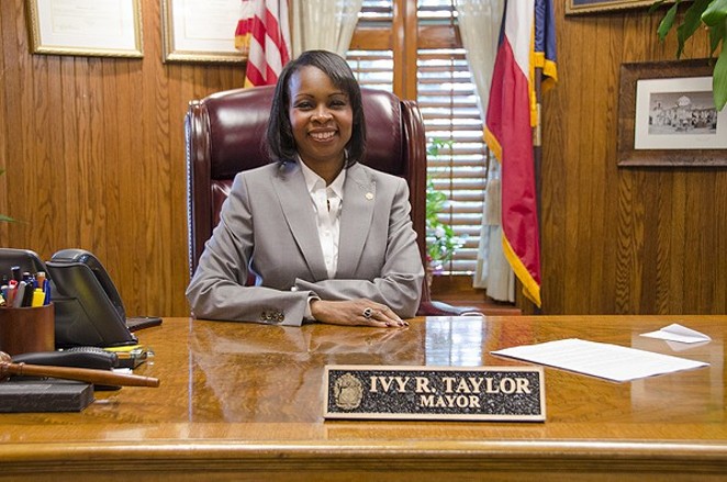 Mayor Ivy R. Taylor will deliver her speech at noon. - Sara Luna Ellis
