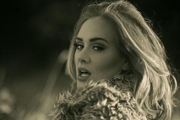 A screenshot from the "Hello" music video - YOUTUBE.COM