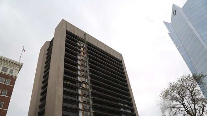 The City of San Antonio is renovating the former Frost Tower at 100 W. Houston St. - BEN OLIVO / SA HERON