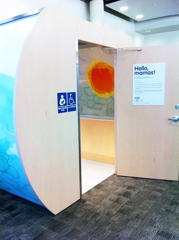 One of the lactation stations at San Antonio International Airport. - Courtesy San Antonio International Airport