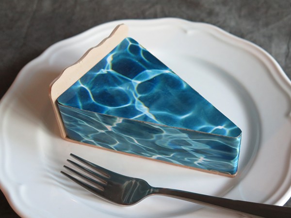 Frederick's photographic sculpture Slice of Water Pie