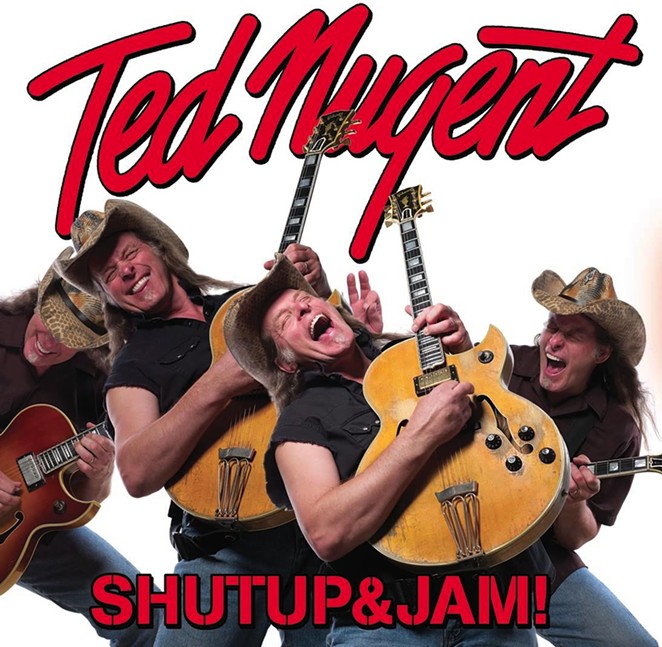 Ted Nugent on the cover of his 2014 album ShutUp&Jam