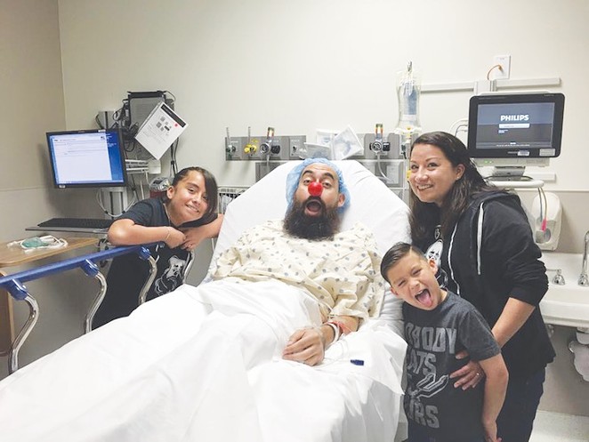 Earlier this year, doctors at University Hospital removed Larry Garza’s entire right kidney and the middle lobe of his lung. - Courtesy Larry Garza