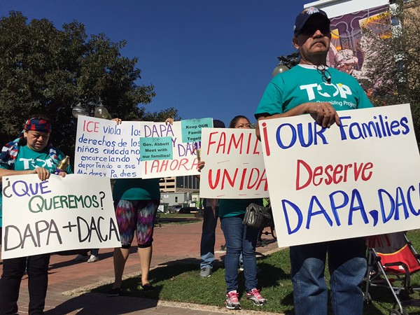 The Supreme Court split on DACA and DAPA in June, keeping a temporary injunction against the programs in place. - Texas Organizing Project