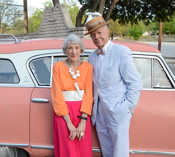 Polly Lou LIvingston (left) was voted Best-Dressed Woman in the Current's 2014 Best Of issue. She is seen here with Mike Casey. - BRYAN RINDFUSS