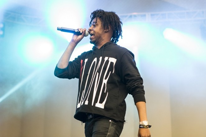 Danny Brown rockin' the mic and his trademark hairdo. - PHOTO CREDIT: PHILIP COSORES