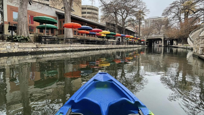 Local adventure outfit Mission Kayak now offers excursions along the business district of the San Antonio River Walk all year long, - FACEBOOK / MISSION KAYAK