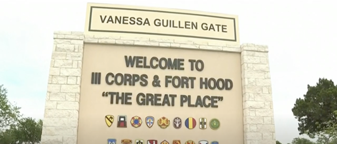 Army base Fort Hood Monday unveiled a memorial for slain soldier Vanessa Guillén. - Screen Capture / YouTube KPRC 2
