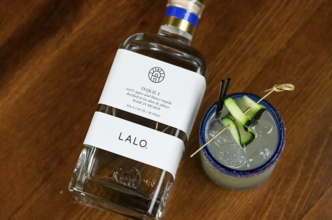The Veracruz cocktail is made with LALO blanco tequila, muddled cucumber, mint, lime, Squirt soda and a grapefruit-habanero salt rim. - PHOTO COURTESY OF LALO TEQUILA